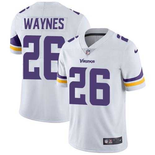 Nike Minnesota Vikings #26 Trae Waynes White NFL Vapor Untouchable Limited Jersey,We sell and wholesale Nike Minnesota Vikings #26 Trae Waynes White NFL Vapor Untouchable Limited Jersey on line form chian!
